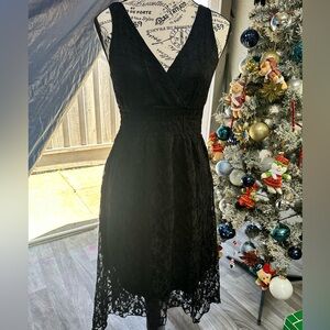 Jessica Taylor  Black Lace Dress